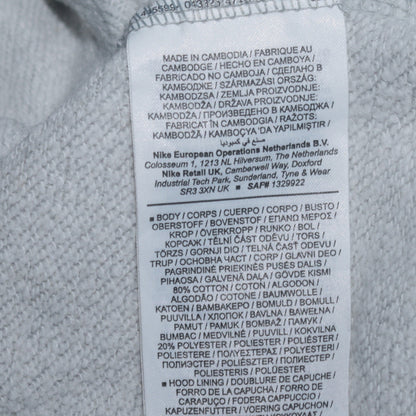 Mens UK Size XS Nike Grey Pullover Hoodie