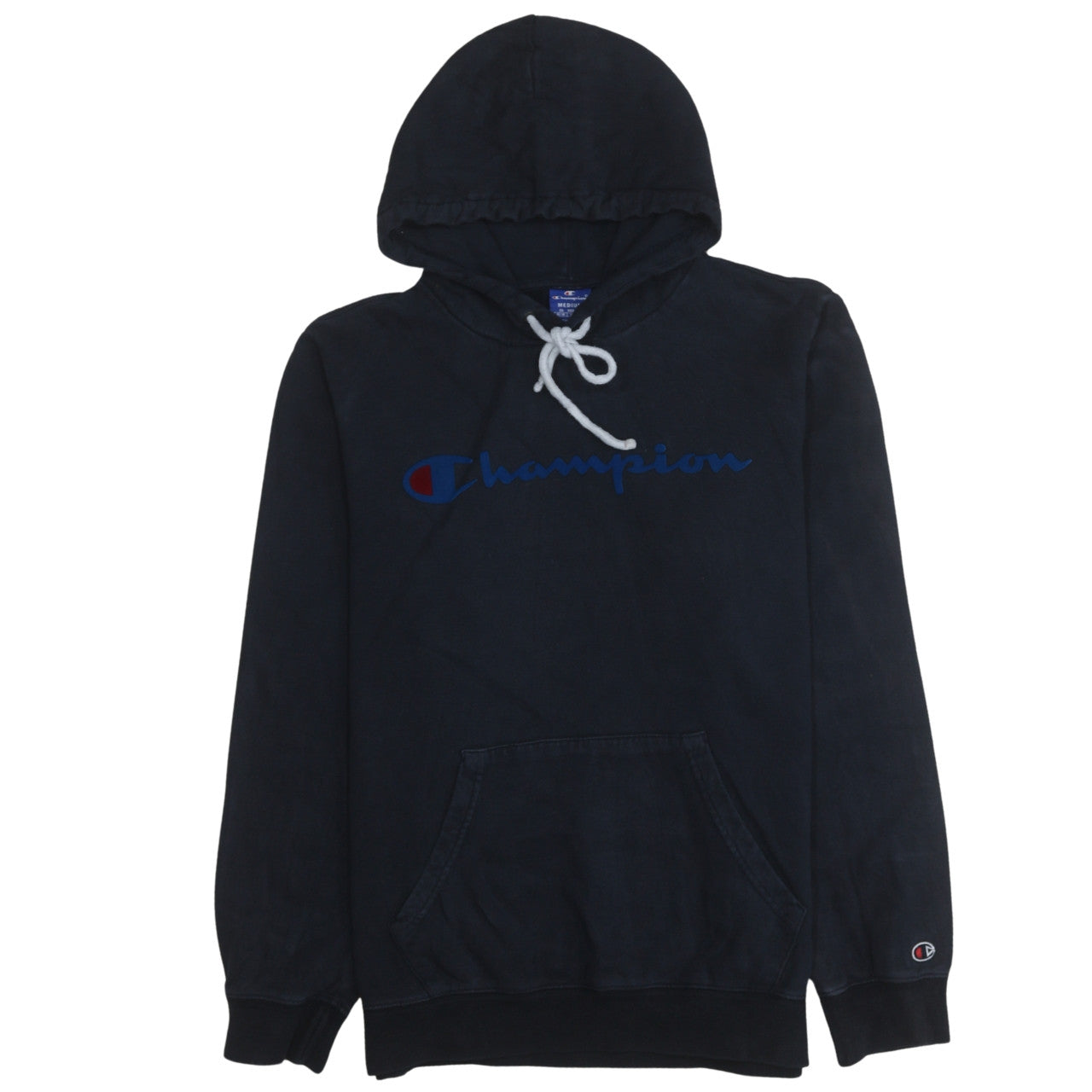 Mens UK Size M Champion Black Pullover Hoodie