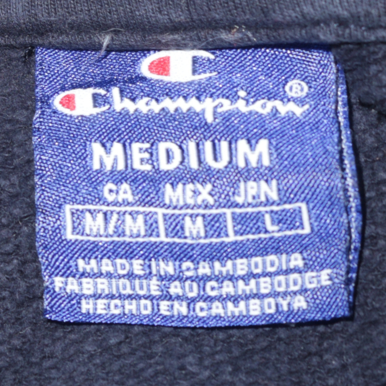 Mens UK Size M Champion Black Pullover Hoodie