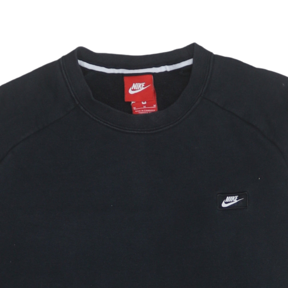Mens UK Size M Nike Black Pullover Sweatshirt