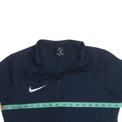 Nike Men's Blue Dri-Fit Track Jacket Size S Full Zip Lightweight