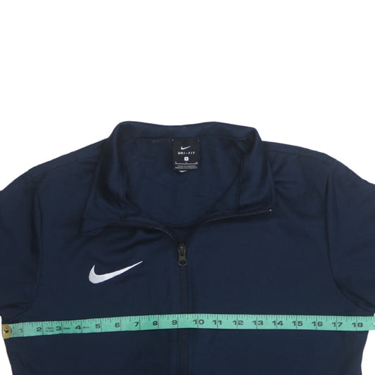 Nike Men's Blue Dri-Fit Track Jacket Size S Full Zip Lightweight