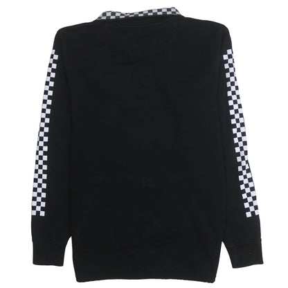 Mens UK Size M VANS Black Henley Sweatshirt