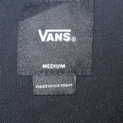 Mens UK Size M VANS Black Henley Sweatshirt