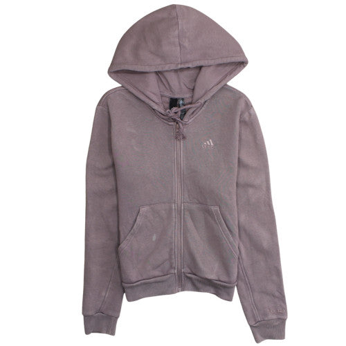 Womens UK Size 12 adidas Purple Full Zip Hoodie