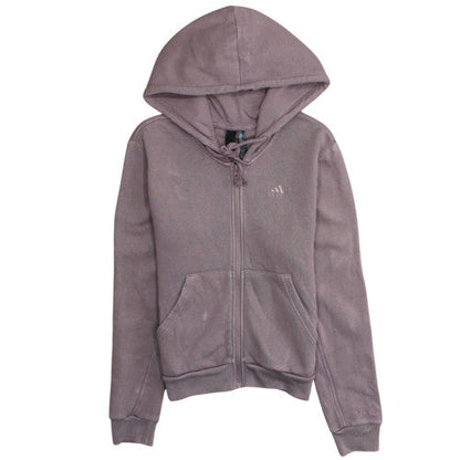 Womens UK Size 12 adidas Purple Full Zip Hoodie