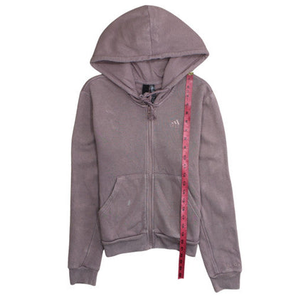 Womens UK Size 12 adidas Purple Full Zip Hoodie