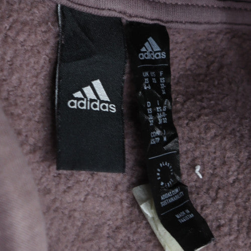 Womens UK Size 12 adidas Purple Full Zip Hoodie