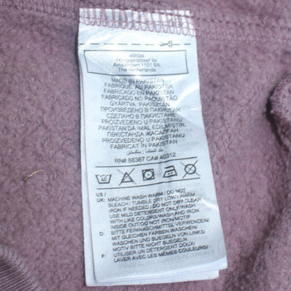 Womens UK Size 12 adidas Purple Full Zip Hoodie