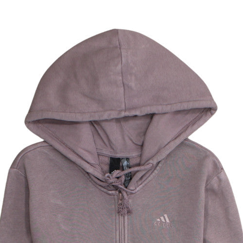 Womens UK Size 12 adidas Purple Full Zip Hoodie