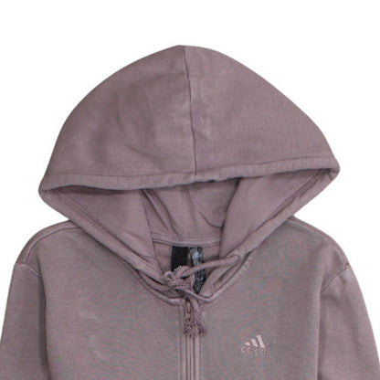 Womens UK Size 12 adidas Purple Full Zip Hoodie