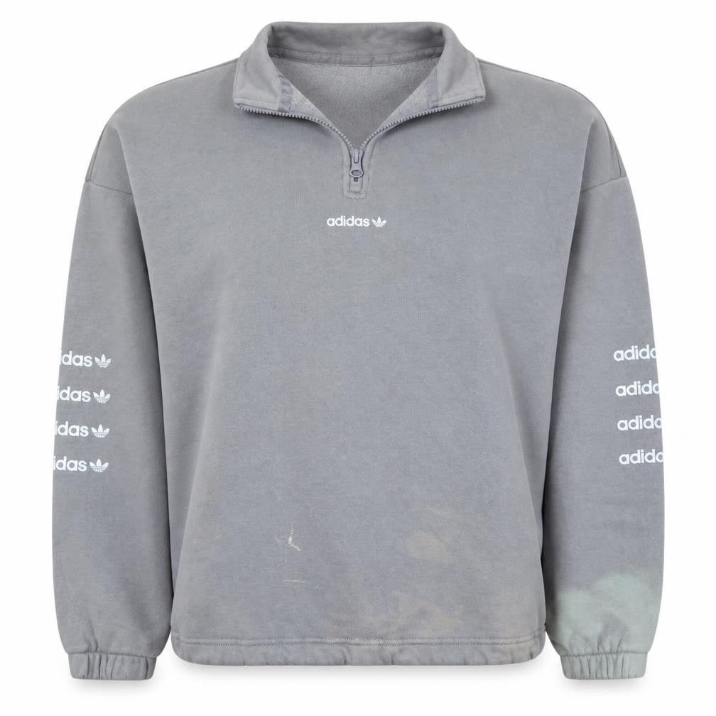 Womens UK Size 12 adidas Grey Pullover Sweatshirt