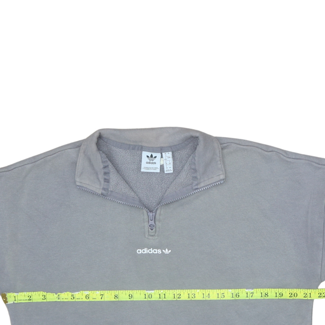 Womens UK Size 12 adidas Grey Pullover Sweatshirt