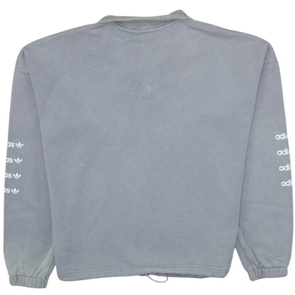 Womens UK Size 12 adidas Grey Pullover Sweatshirt