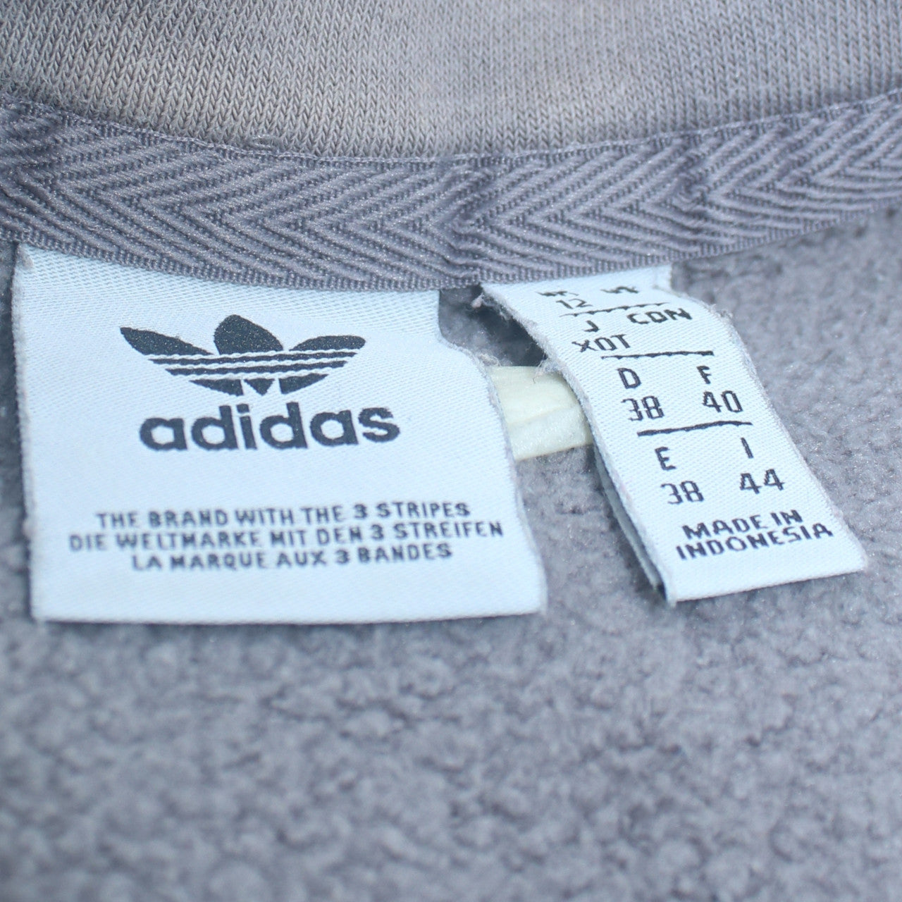 Womens UK Size 12 adidas Grey Pullover Sweatshirt