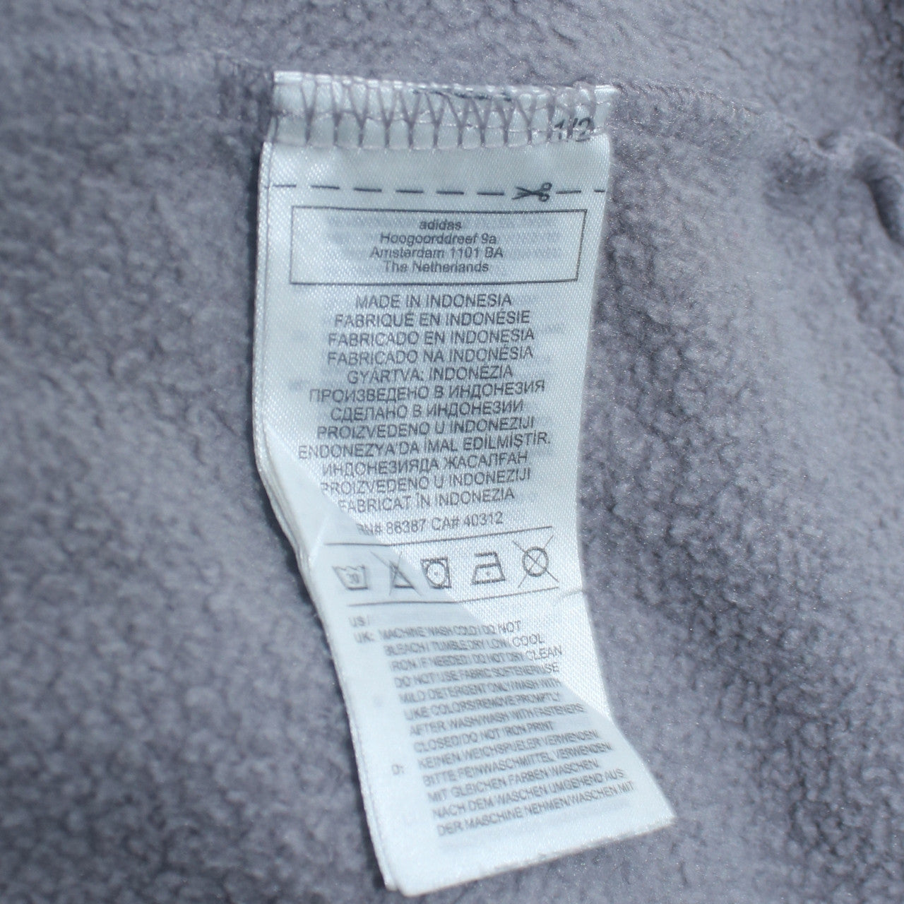 Womens UK Size 12 adidas Grey Pullover Sweatshirt
