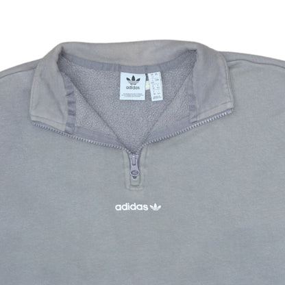 Womens UK Size 12 adidas Grey Pullover Sweatshirt