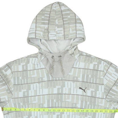 Mens UK Size L PUMA Beige Pullover Hoodie