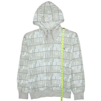 Mens UK Size L PUMA Beige Pullover Hoodie