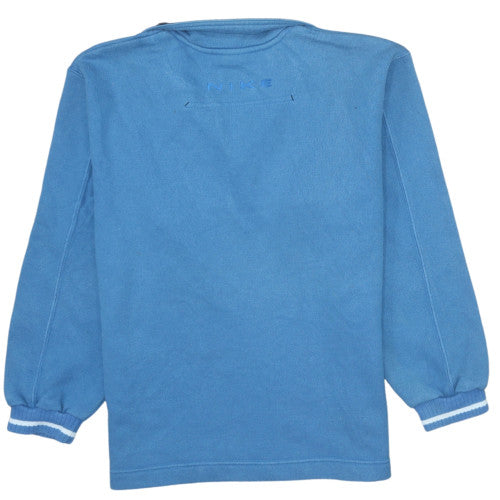 Mens UK Size L Nike Blue Henley Sweatshirt