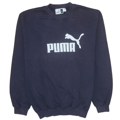 Mens UK Size S PUMA Blue Pullover Sweatshirt