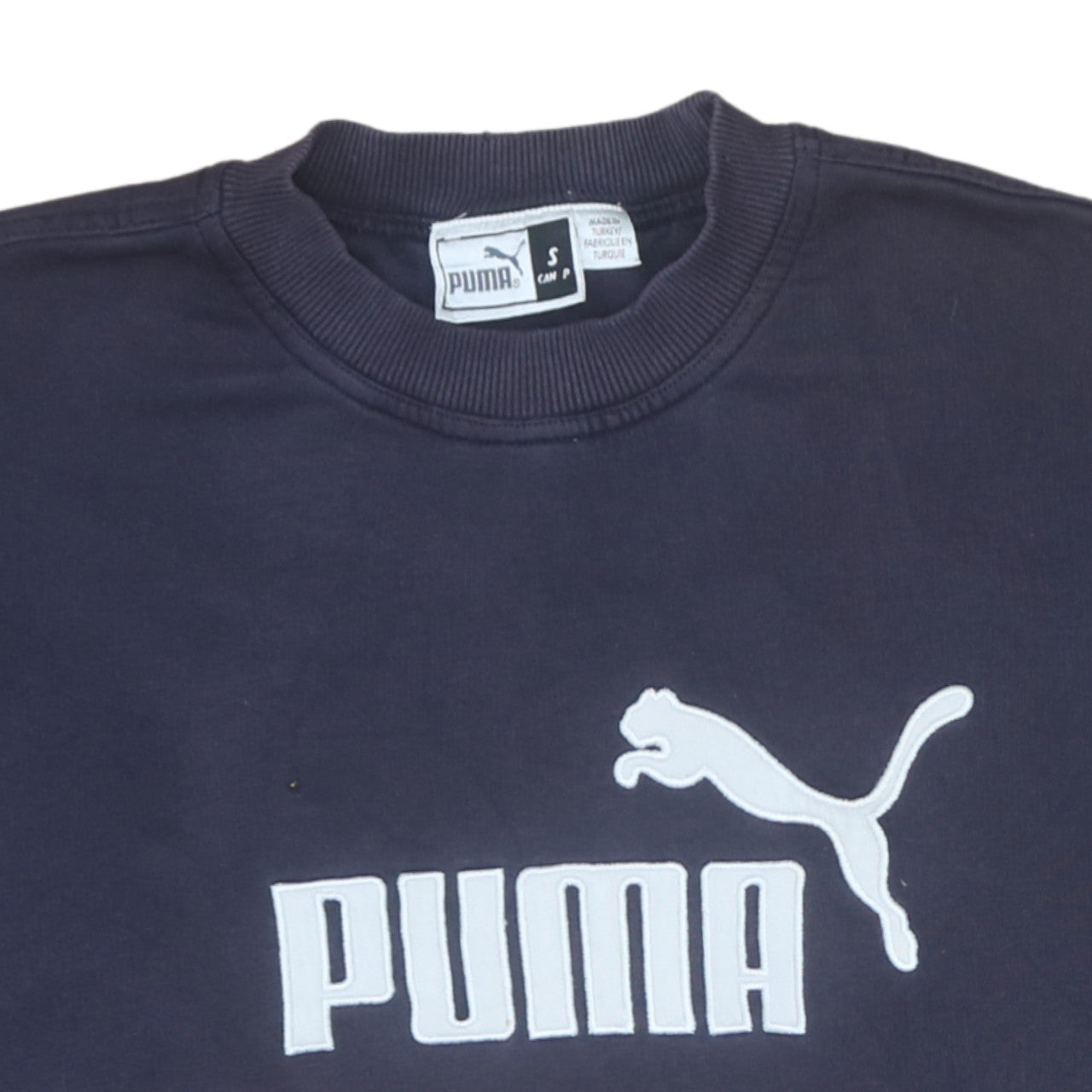 Mens UK Size S PUMA Blue Pullover Sweatshirt