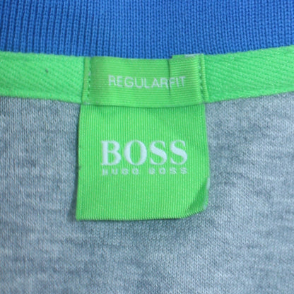 Mens UK Size M HUGO BOSS Grey Full Zip Sweatshirt