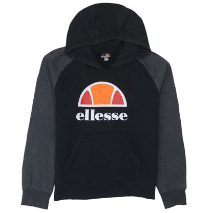 Ellesse Boys Black & Grey Pullover Hoodie Sweatshirt Size 10-11 Years