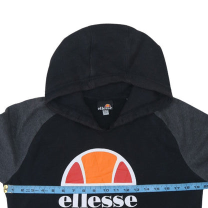 Ellesse Boys Black & Grey Pullover Hoodie Sweatshirt Size 10-11 Years