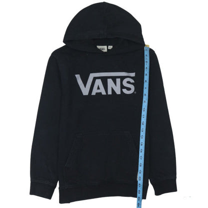 Vans Boys Black Pullover Hoodie L Fleece Logo Streetwear Skateboarding