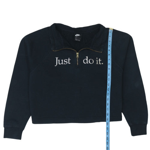 Womens UK Size L Nike Black Pullover Sweatshirt
