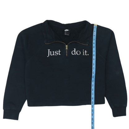 Womens UK Size L Nike Black Pullover Sweatshirt
