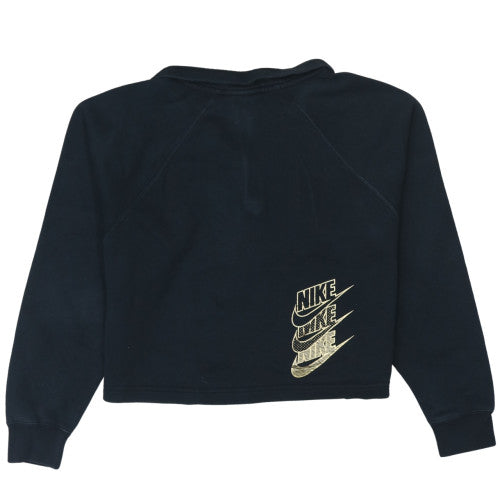 Womens UK Size L Nike Black Pullover Sweatshirt