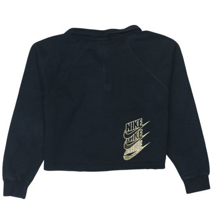 Womens UK Size L Nike Black Pullover Sweatshirt