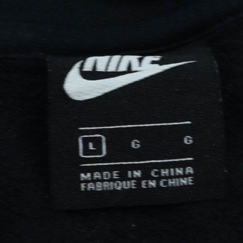 Womens UK Size L Nike Black Pullover Sweatshirt