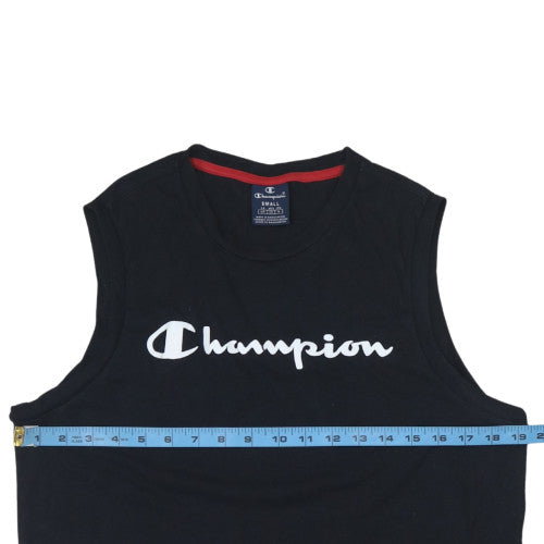 Mens UK Size S Champion Black  T-Shirt