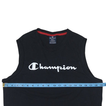 Mens UK Size S Champion Black  T-Shirt