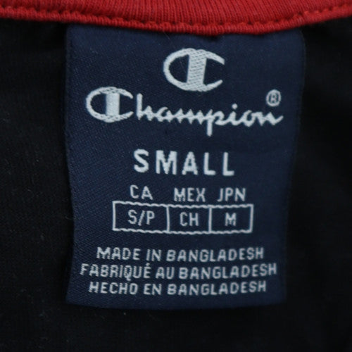 Mens UK Size S Champion Black  T-Shirt
