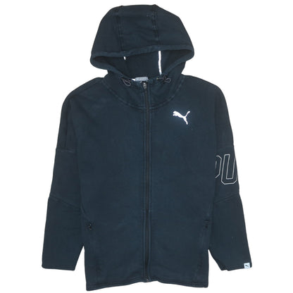 Womens UK Size 12 PUMA Black Full Zip Hoodie