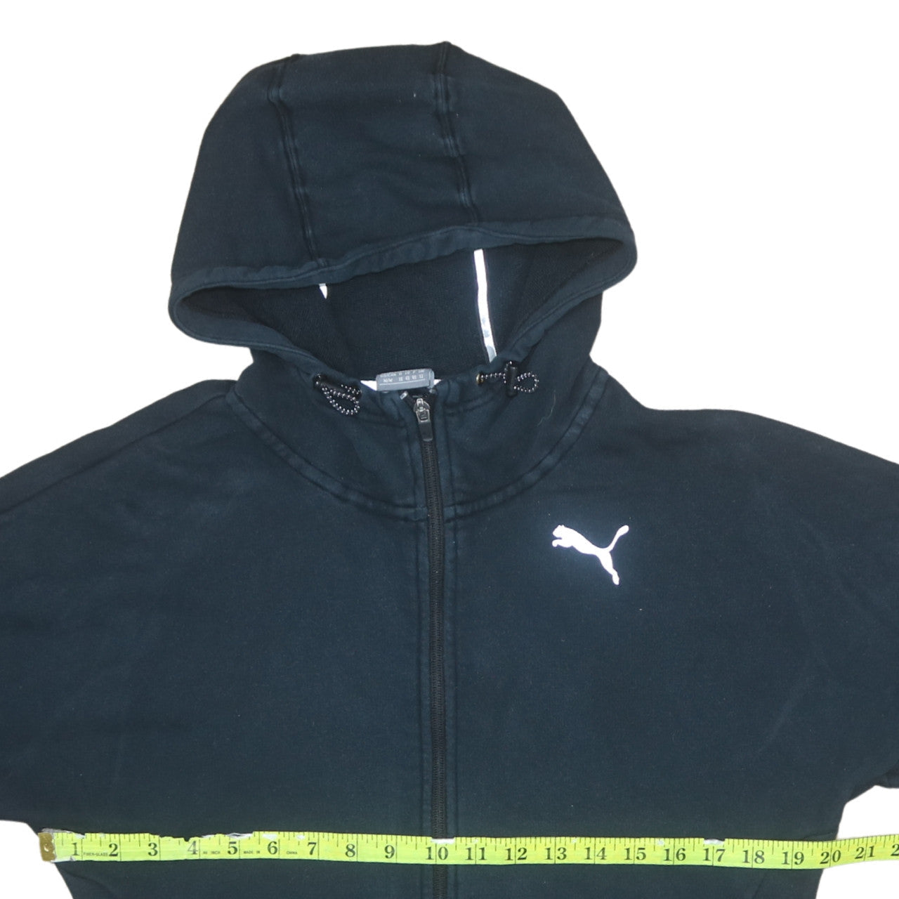 Womens UK Size 12 PUMA Black Full Zip Hoodie