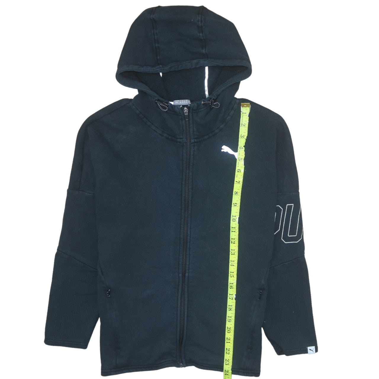 Womens UK Size 12 PUMA Black Full Zip Hoodie