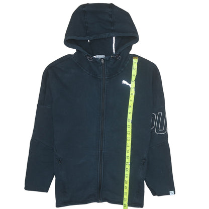 Womens UK Size 12 PUMA Black Full Zip Hoodie