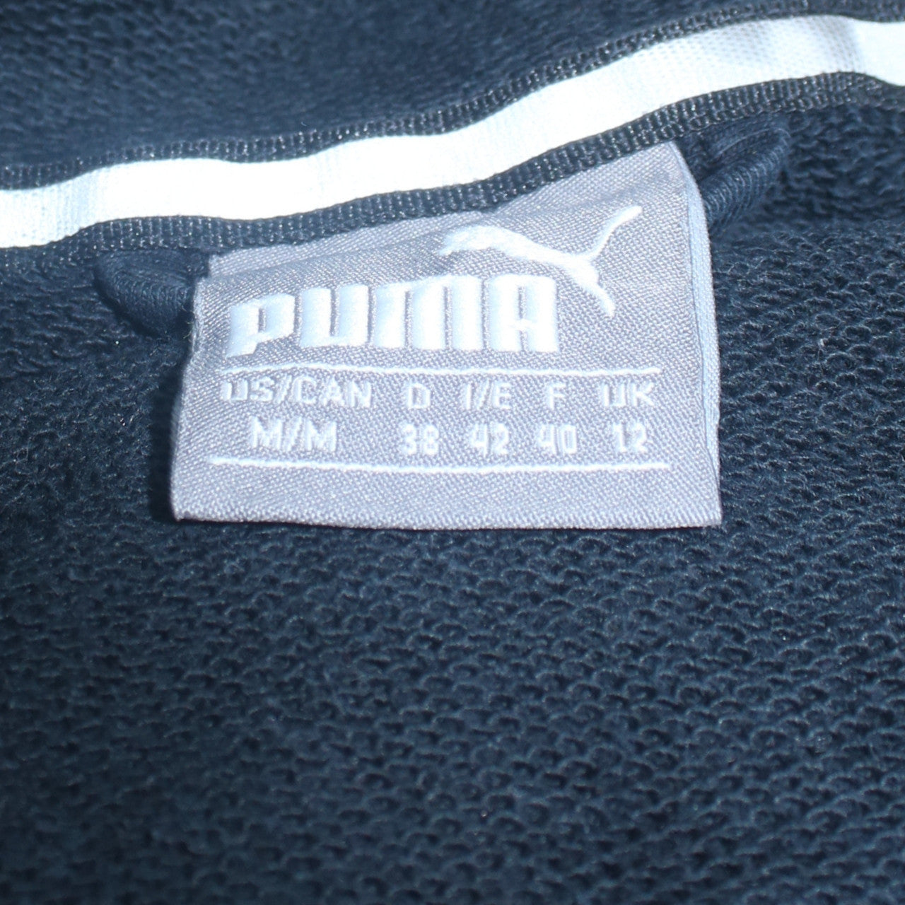 Womens UK Size 12 PUMA Black Full Zip Hoodie