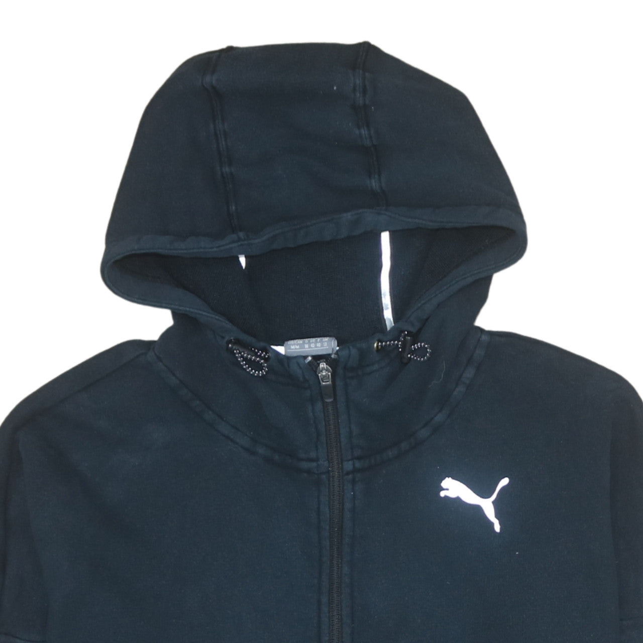 Womens UK Size 12 PUMA Black Full Zip Hoodie