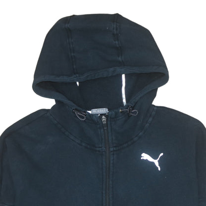 Womens UK Size 12 PUMA Black Full Zip Hoodie