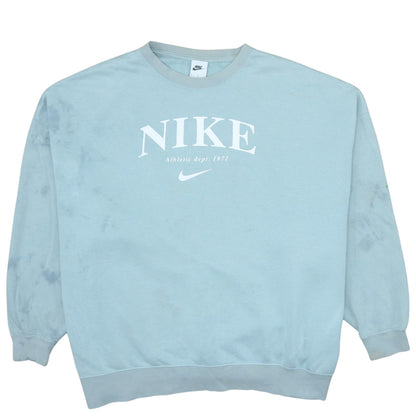 Womens UK Size M Nike Blue Pullover Sweatshirt