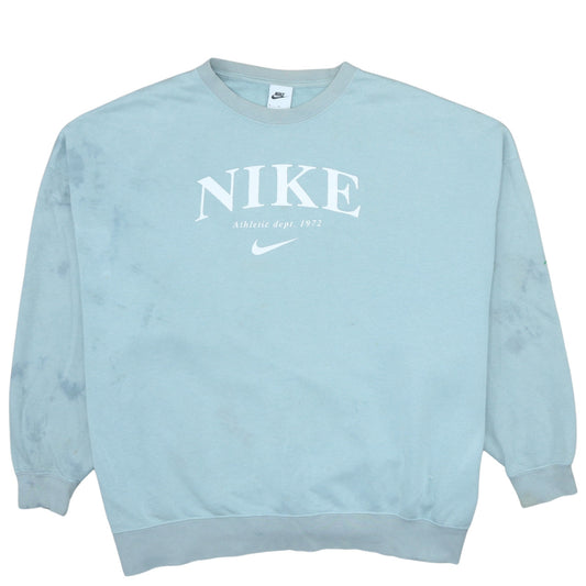 Womens UK Size M Nike Blue Pullover Sweatshirt