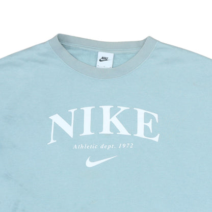 Womens UK Size M Nike Blue Pullover Sweatshirt