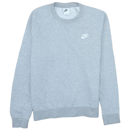 Womens UK Size L Nike Grey Pullover Sweatshirt