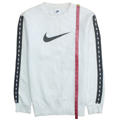 Womens UK Size XS Nike White Pullover Sweatshirt